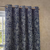 Bali Botanical Jacquard Ready Made Eyelet Curtains Midnight