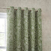 Bali Botanical Jacquard Ready Made Eyelet Curtains Olive