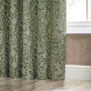 Bali Botanical Jacquard Ready Made Eyelet Curtains Olive