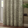 Paoletti Bamboo Jacquard Ready Made Eyelet Blockout Curtains Champagne