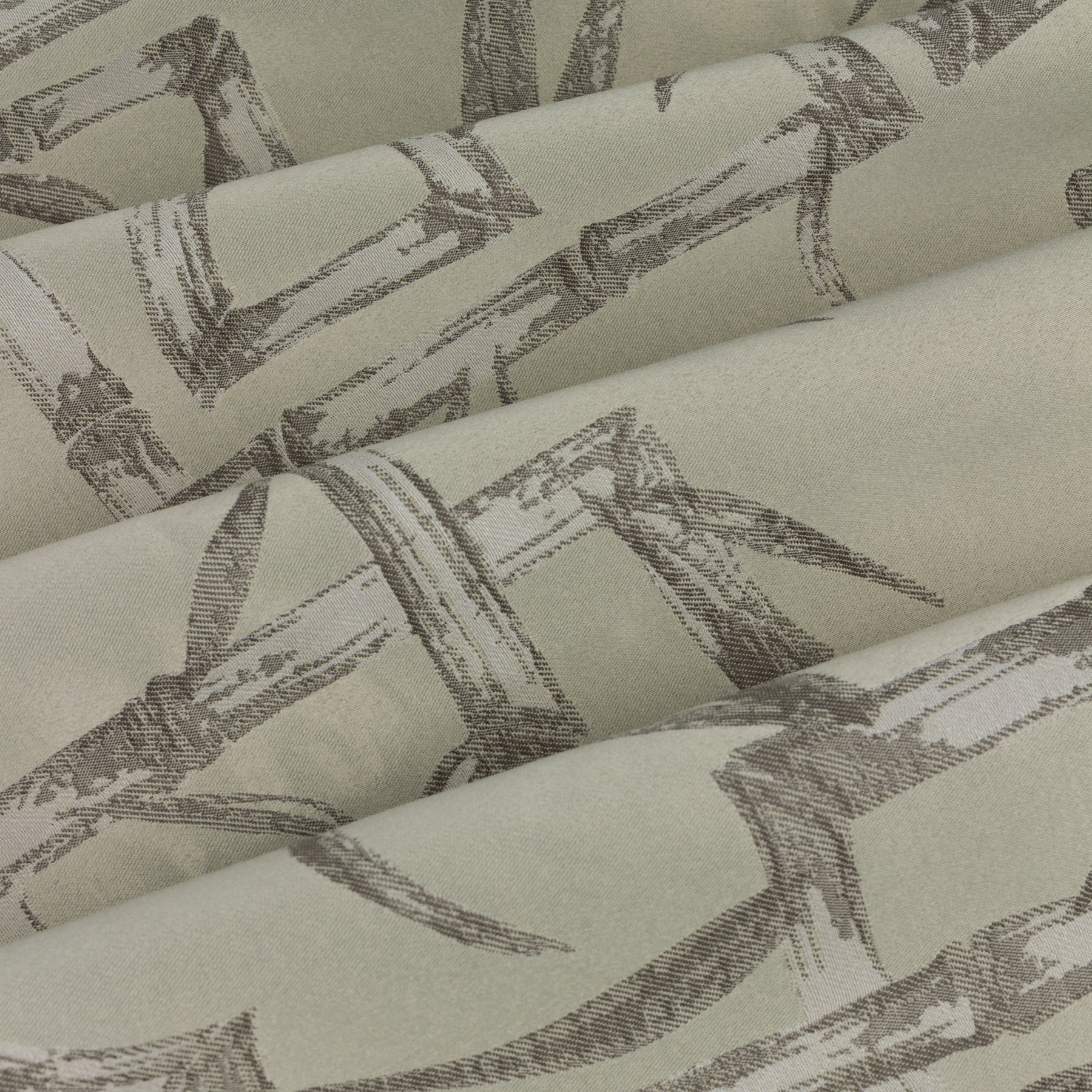 Paoletti Bamboo Jacquard Ready Made Eyelet Blockout Curtains Champagne