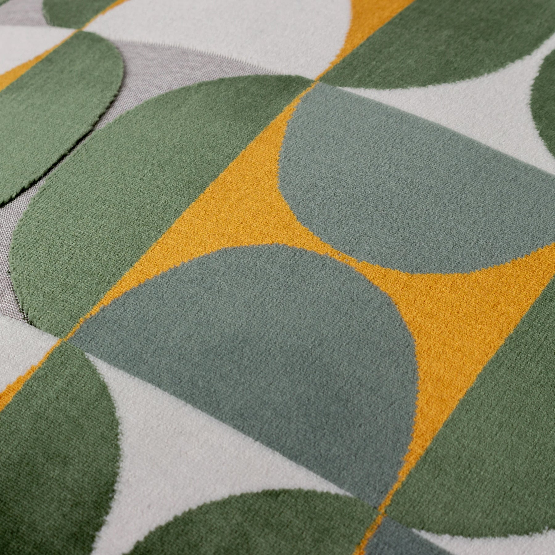 Bardot Cut Velvet Filled Cushion 50cm x 50cm Gold Blue