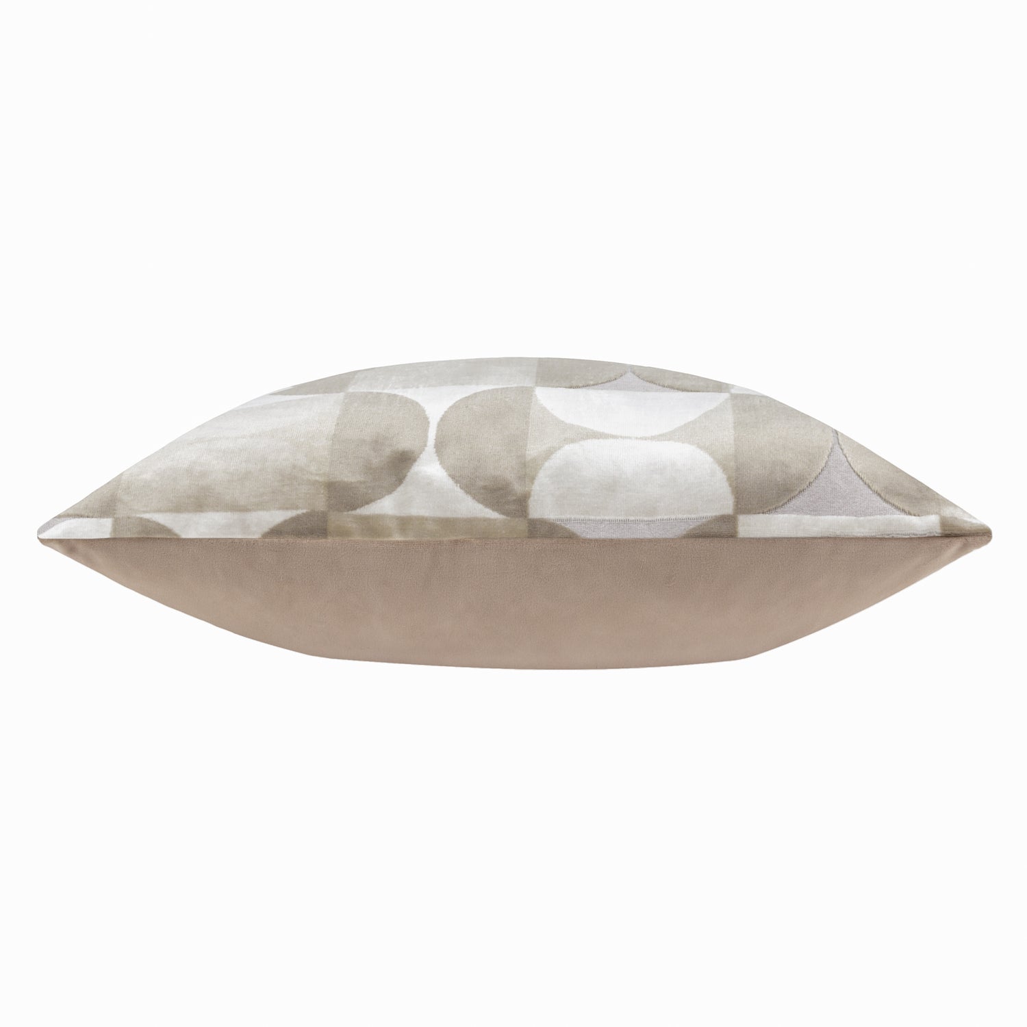 Bardot Cut Velvet Filled Cushion 50cm x 50cm Natural