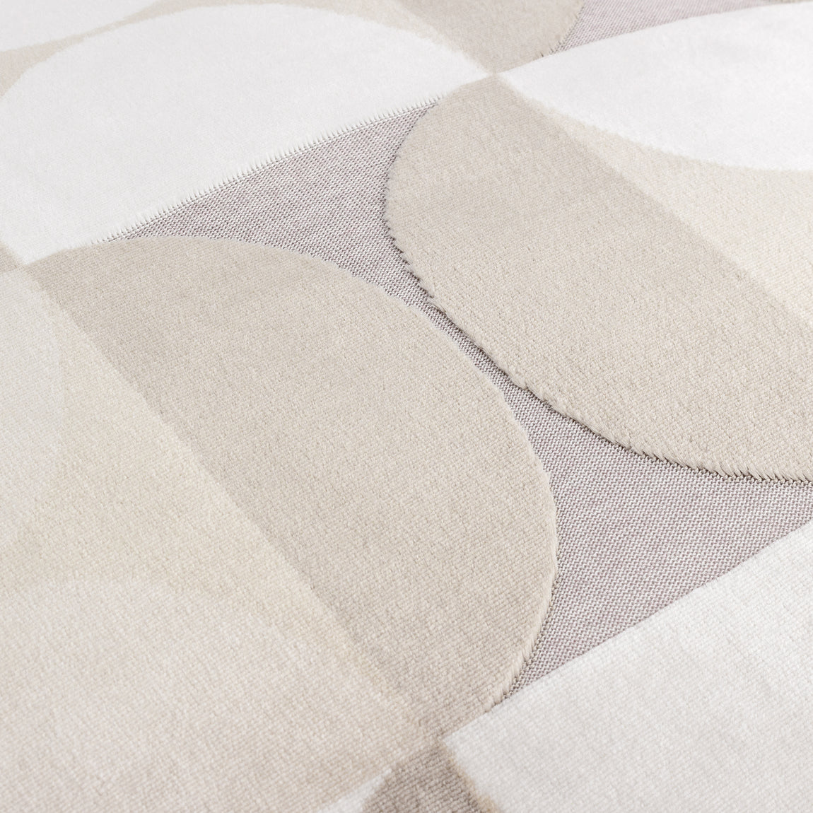 Bardot Cut Velvet Filled Cushion 50cm x 50cm Natural