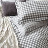 Barton Check Reversible Duvet Cover Bedding Set Grey