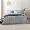 Barton Check Reversible Duvet Cover Bedding Set Navy