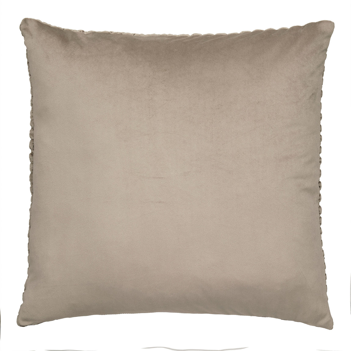 Appletree Bobble Quilted Velvet Touch 55cm x 55cm Filled Cushion Natural