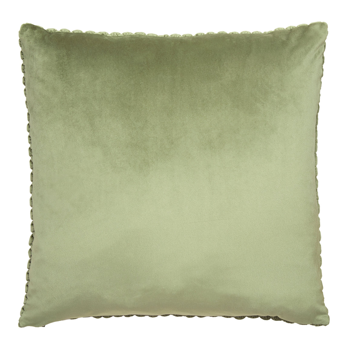 Appletree Bobble Quilted Velvet Touch 55cm x 55cm Filled Cushion Olive