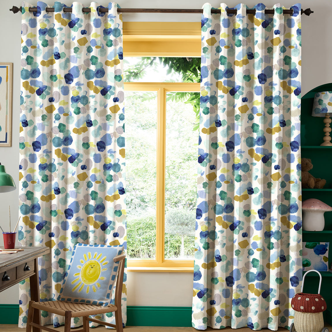 Wee Blue Bell Dreamer Made To Measure Roman Blind Cloud