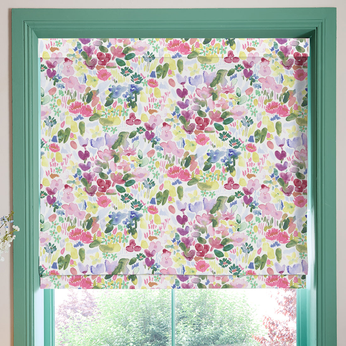 Bluebellgray Flora Made To Measure Curtains Cerise