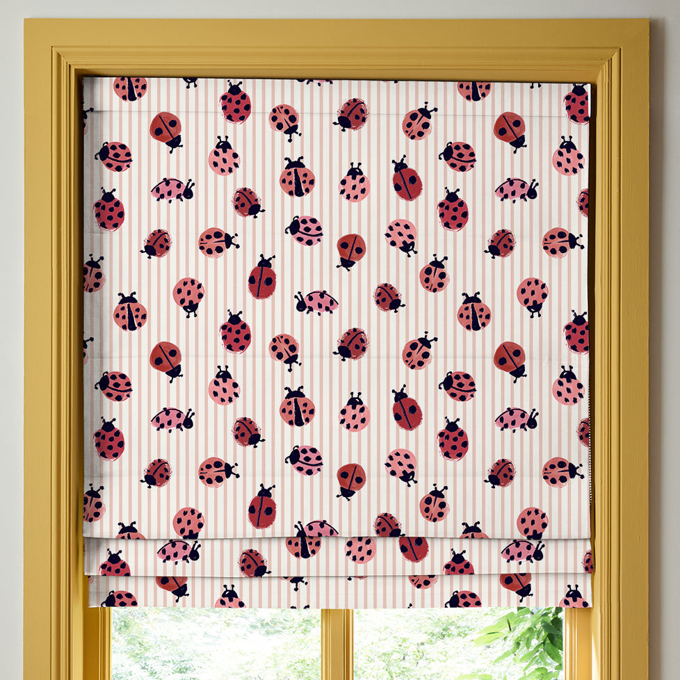 Wee Blue Bell Little Ladybirds Made To Measure Curtains Poppy