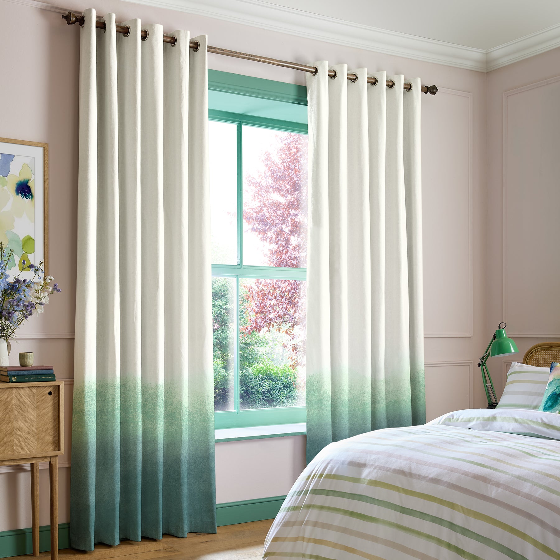 Bluebellgray Ombre Made To Measure Curtains Teal