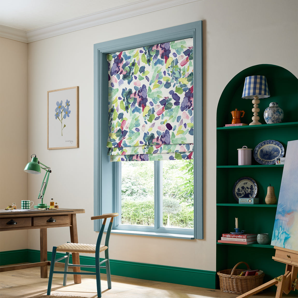 Bluebellgray Palette Made To Measure Roman Blind Spring