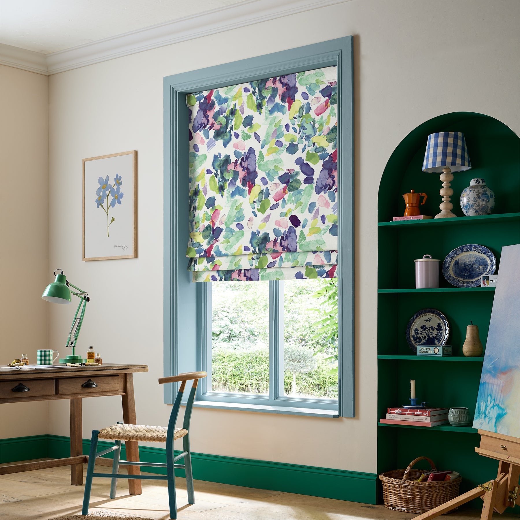 Bluebellgray Palette Made To Measure Roman Blind Spring