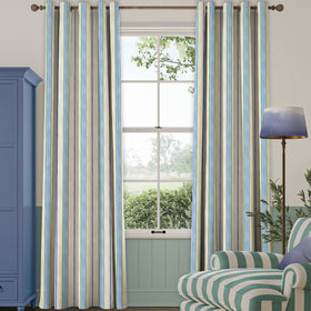 Bluebellgray Seaside Stripe Made To Measure Curtains Atlantic