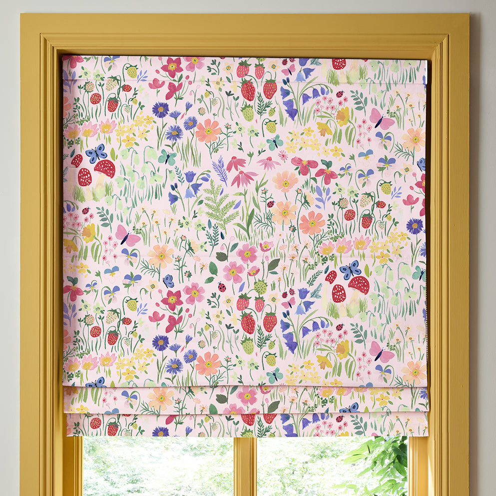Wee Blue Bell Secret Garden Made To Measure Curtains Rose