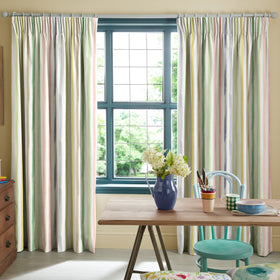 Bluebellgray Watercolour Stripe Made To Measure Curtains Tetbury
