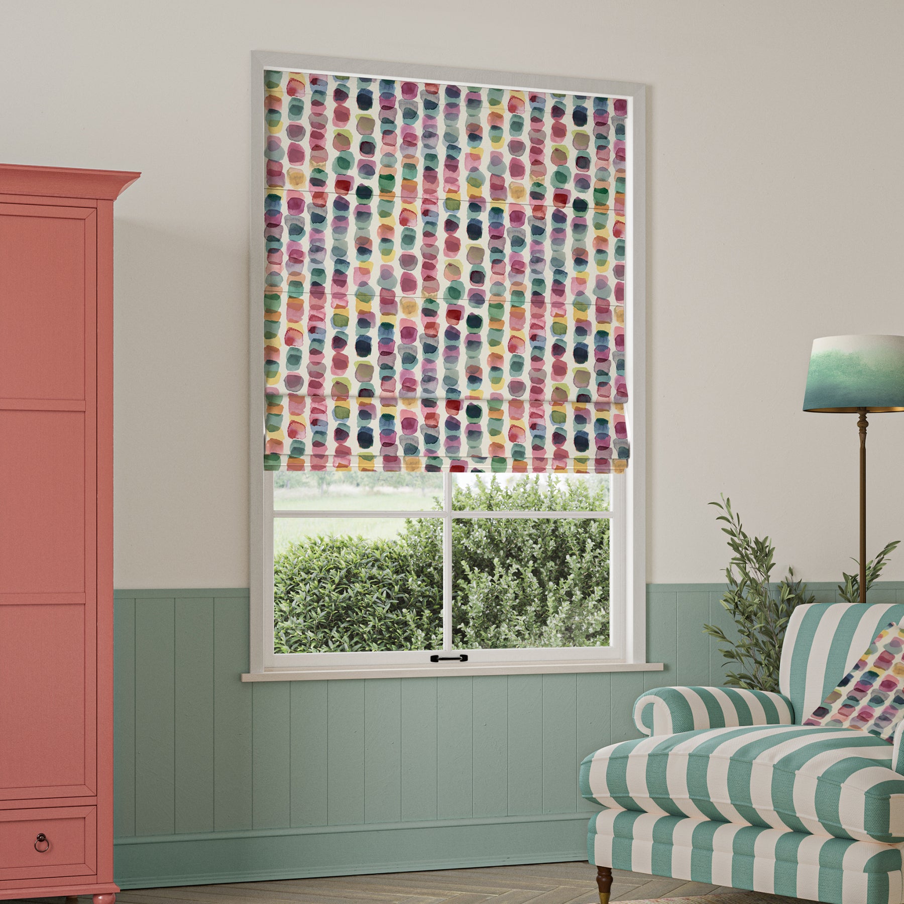 Bluebellgray Tobermory Made To Measure Roman Blind Multi