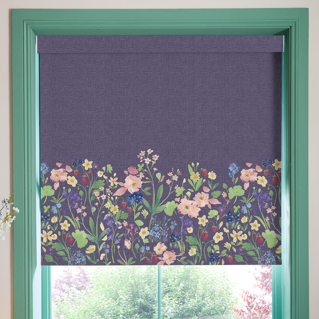 Bluebellgray Berneray Blackout Made To Measure Roller Blind Midnight