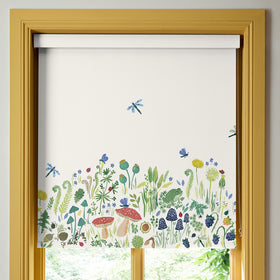 Wee Blue Bell Garden Explorer Panel Translucent Made To Measure Roller Blind Spring