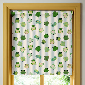 Wee Blue Bell Little Frogs Translucent Made To Measure Roller Blind Pond