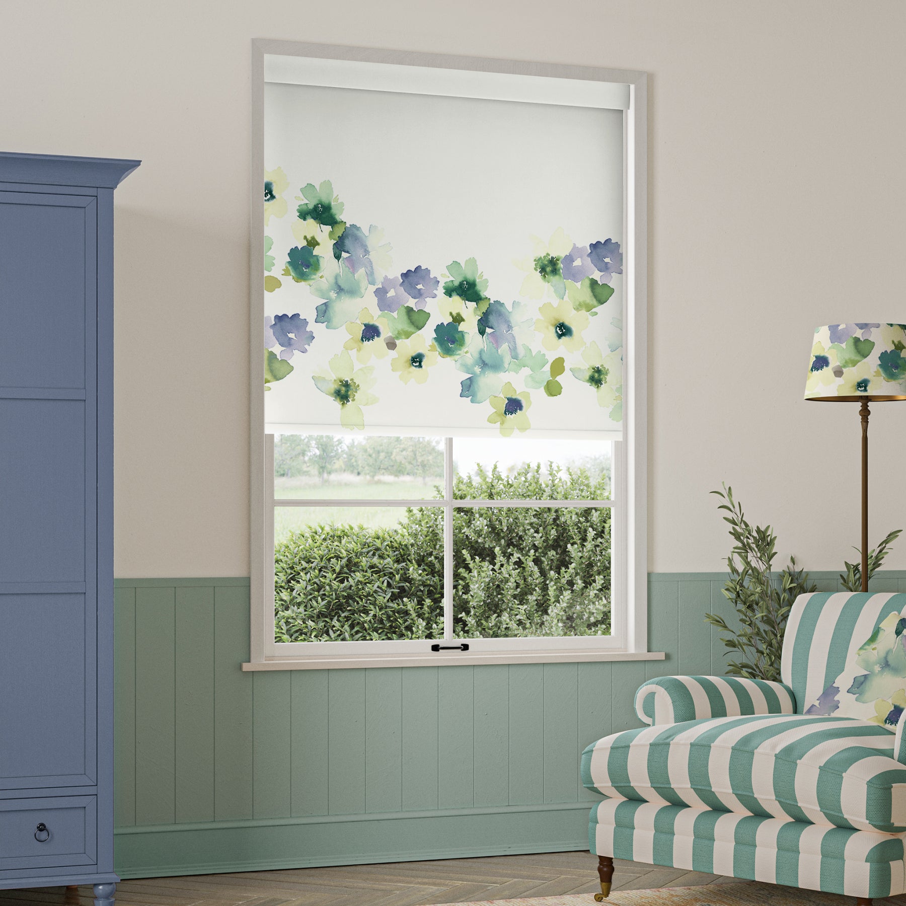 Bluebellgray Sanna Blackout Made To Measure Roller Blind Bay