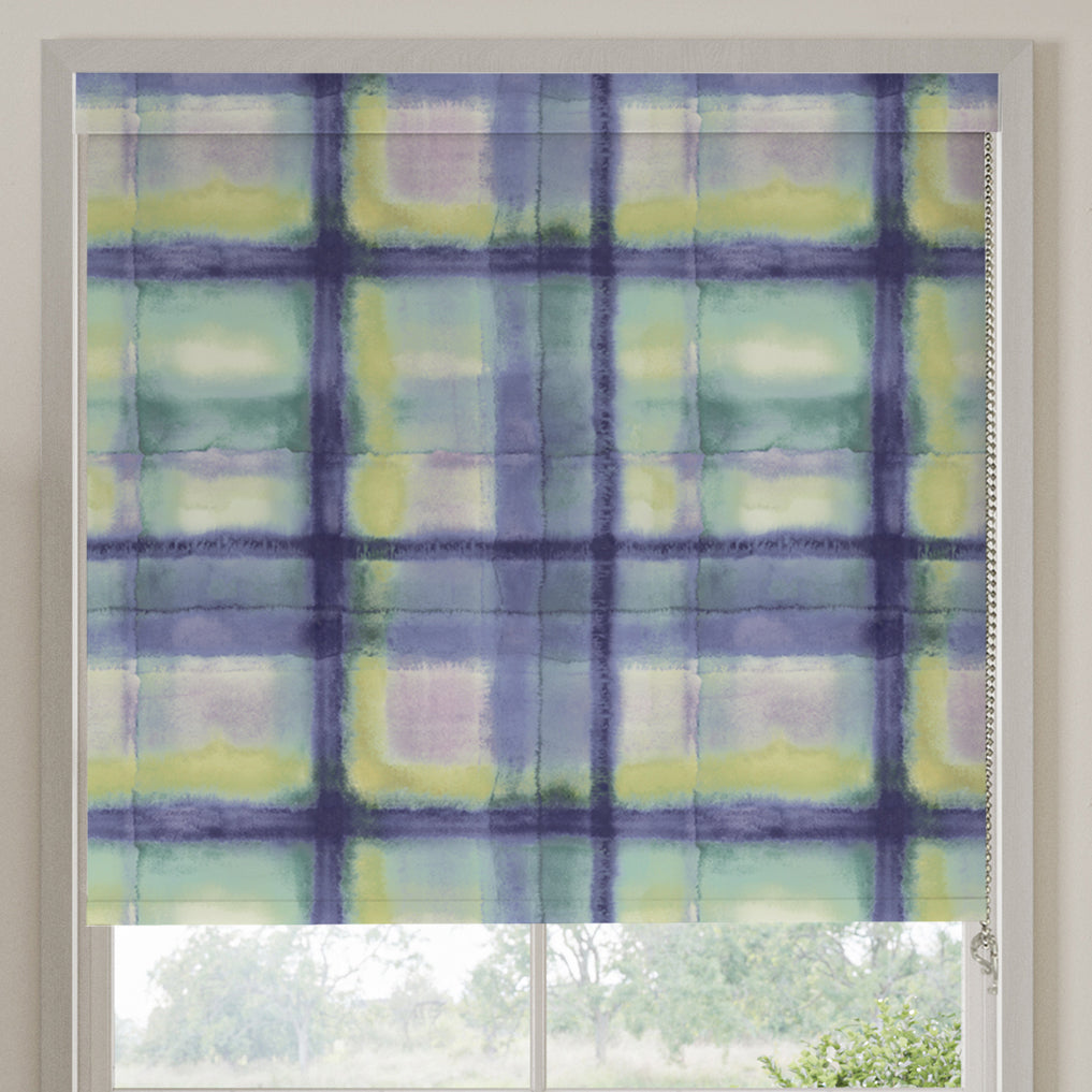 Bluebellgray Tartan Translucent Made To Measure Roller Blind Heather