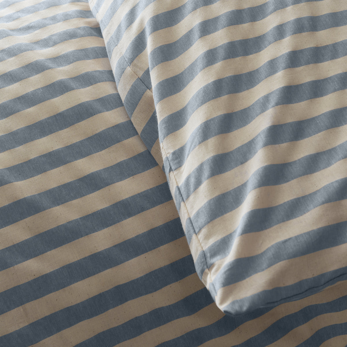 Pineapple Elephant Zanzibar Yarn Dyed Stripe Duvet Cover Bedding Set Blue