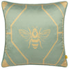 Furn Bee Deco Geometric Filled Cushion 43cm x 43cm Eau De Nil