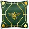 Furn Bee Deco Geometric Filled Cushion 43cm x 43cm Emerald