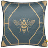 Furn Bee Deco Geometric Filled Cushion 43cm x 43cm French Blue