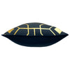 Furn Bee Deco Geometric Filled Cushion 43cm x 43cm Navy
