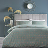 Furn Bee Deco Geometric Duvet Cover Bedding Set Eau De Nil