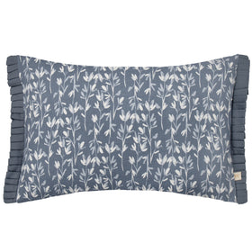 Belle Cotton 30cm x 50cm Filled Boudoir French Blue