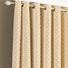 Paoletti Belmont Chenille Jacquard Ready Made Eyelet Curtains 66 x 72 Beige
