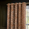 Bengal Chenille Ready Made Eyelet Curtains Amber
