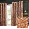 Bengal Chenille Ready Made Eyelet Curtains Amber