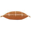 Yard Beni Check Fringed Filled Cushion 45cm x 45cm Ginger Natural