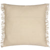 Yard Beni Check Fringed Filled Cushion 45cm x 45cm Stone Natural