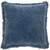 Bertie Cotton Velvet Filled Cushion 45cm x 45cm Ink