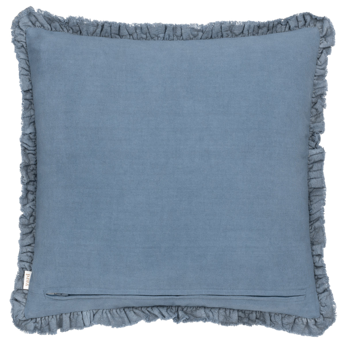 Bertie Cotton Velvet Filled Cushion 45cm x 45cm Ink