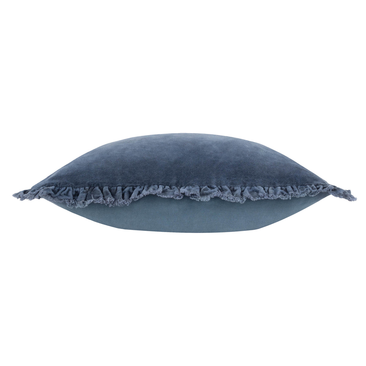 Bertie Cotton Velvet Filled Cushion 45cm x 45cm Ink