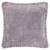 Yard Bertie Cotton Velvet 45cm x 45cm Filled Cushion Mauve