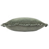 Yard Bertie Cotton Velvet Filled Cushion 45cm x 45cm Moss