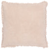 Yard Bertie Cotton Velvet Filled Cushion 45cm x 45cm Natural