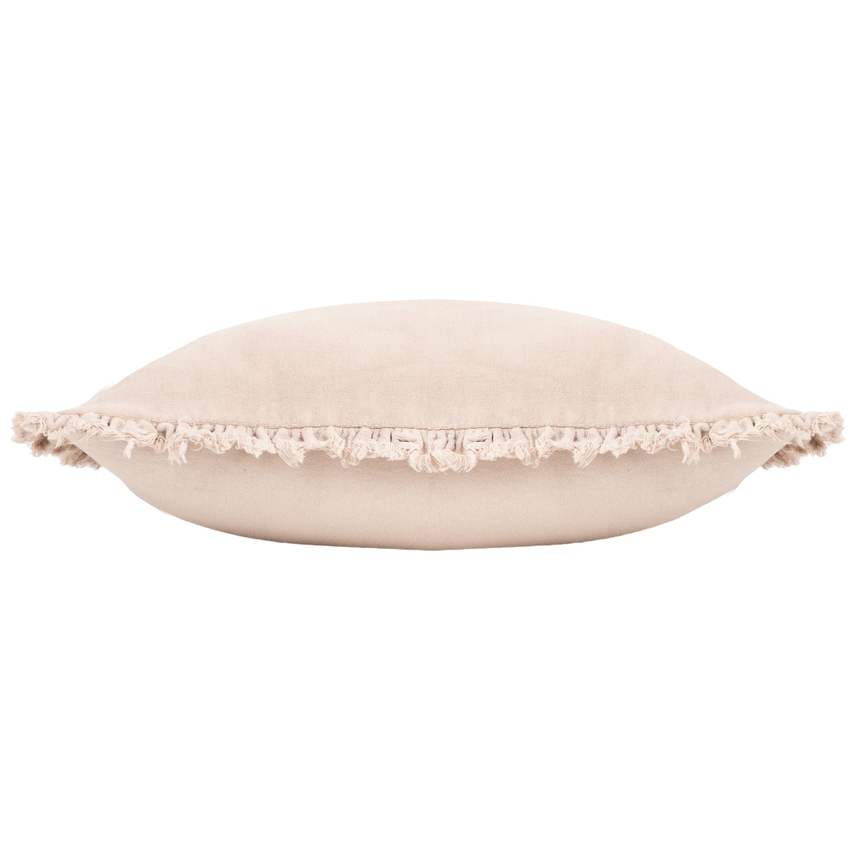 Yard Bertie Cotton Velvet Filled Cushion 45cm x 45cm Natural