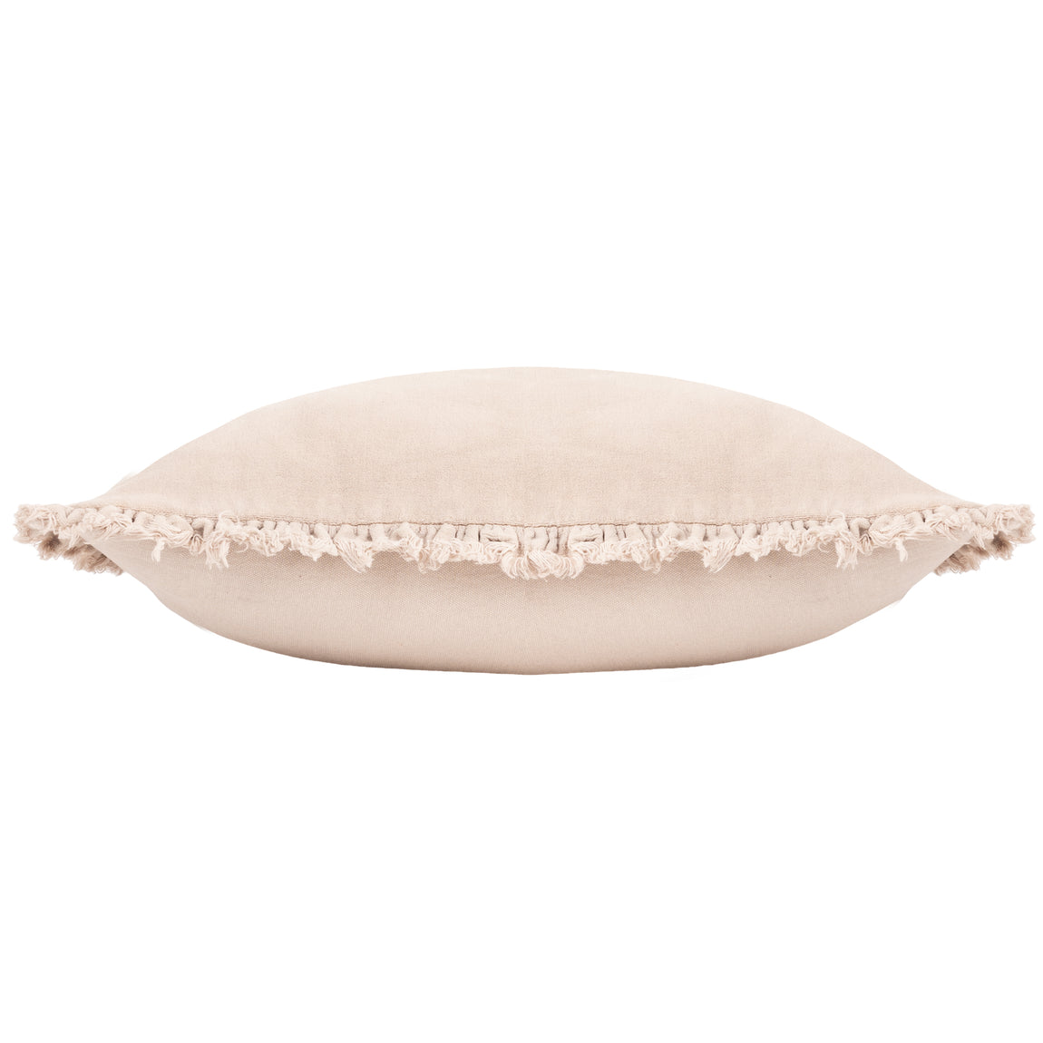Yard Bertie Cotton Velvet Filled Cushion 45cm x 45cm Natural