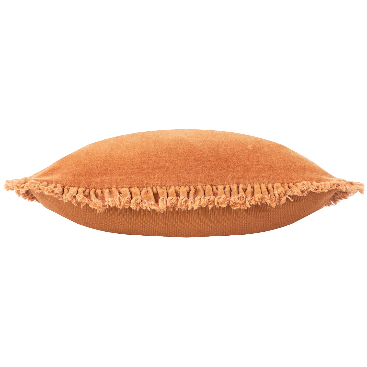 Yard Bertie Cotton Velvet Filled Cushion 45cm x 45cm Rust