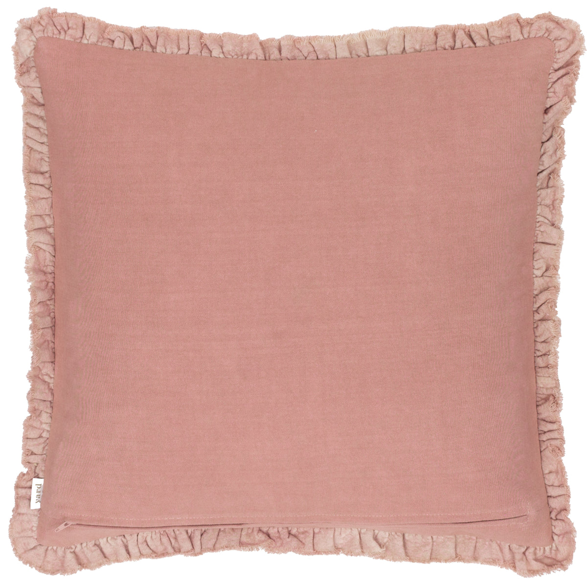 Bertie Cotton Velvet Filled Cushion 45cm x 45cm Rosewood