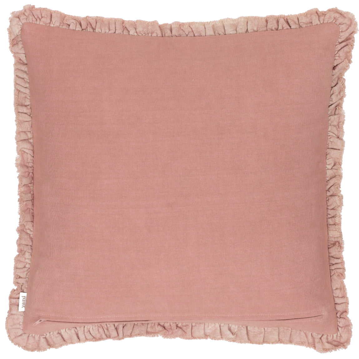 Bertie Cotton Velvet Filled Cushion 45cm x 45cm Rosewood